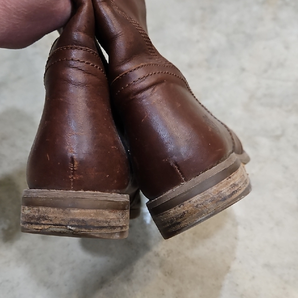 Women's Timberland Brown Leather Riding Boots - Picture 6 of 8